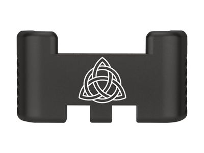 NDZ Performance Aluminum Slide Racker Assist Back Plate for Gen 1-5 Glock 17 19 19x 22 23 24 26 27 31 32 33 34 35 45 47 49, Improved Slide Grip, Black - Celtic Knot