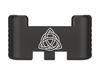 NDZ Performance Aluminum Slide Racker Assist Back Plate for Gen 1-5 Glock 17 19 19x 22 23 24 26 27 31 32 33 34 35 45 47 49, Improved Slide Grip, Black - Celtic Knot view 1