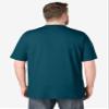 Boulder Creek by Kingsize Men's Big & Tall Heavyweight Short-Sleeve Henley Shirt - 5XL, Black view 2