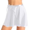 ACSUSS Women Adult Chiffon Ballet Wrap Over Scarf Dance Skirt with Tie Waist White X-Large view 1