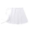 ACSUSS Women Adult Chiffon Ballet Wrap Over Scarf Dance Skirt with Tie Waist White X-Large view 4