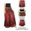 Lannaclothesdesign Palazzo Pants for Women Wide Leg Boho Harem Yoga Pants S M L XL Sizes(XL, Burgundy Flower Eye, Length 39 inches) view 4