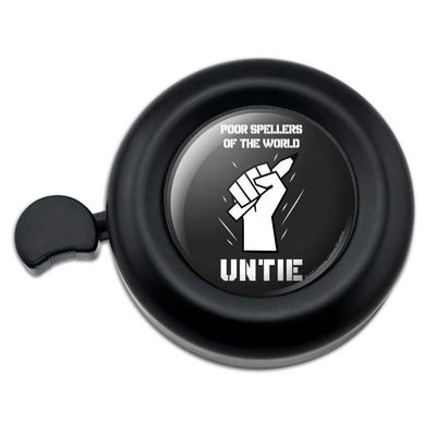 GRAPHICS & MORE Poor Spellers of The World Untie Unite Funny Humor Bicycle Handlebar Bike Bell