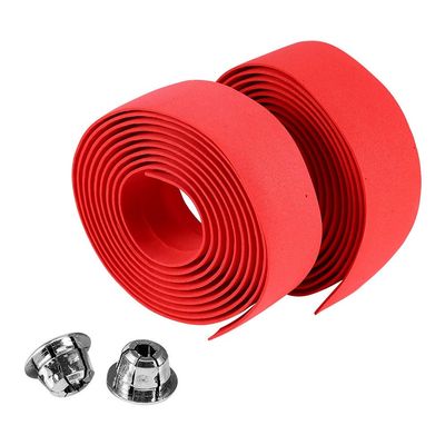 Dilwe Bar Type, High Density Road Handle Bar Tapes with Plugs for Mountain Badminton Rackets Racquet Finishing Rod Grips(Red)