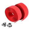 Dilwe Bar Type, High Density Road Handle Bar Tapes with Plugs for Mountain Badminton Rackets Racquet Finishing Rod Grips(Red)