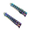 Butterfly Fork and Spoon Set for Hunting, Camping and Hiking Purposes. (Rainbow) view 2