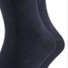 FALKE Men's Happy 2-Pack Socks, Breathable, Cotton, Crew Length, Soft Trouser Socks, Lightweight, Trendy Clothing, Blue (Dark Navy 6375), 12.5-15, 2 Pairs view 3