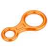 Vbestlife Rope Descender, 35Kn Figure 8 Aluminum Descender Rappel Ring Rock Climbing Gear for Rappelling Belaying Climbing (Orange) Climbing Loop 8 view 3