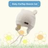BAVST Baby Beanie Hat for Winter with Earfalp Cute Bear Kids Toddler Girls Boys Warm Knit Cap 0-2Years?White, M view 2