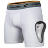 Champro Compression Boxer Short with Cup - Polyester/Spandex, Youth X-Small, White, BPS14YCWXS view 1