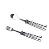 Butterfly Fork and Spoon Set for Hunting, Camping and Hiking Purposes. (Silver) view 1