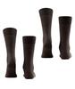 FALKE, Mens, Happy 2-Pack Socks, Dark Brown, 12.5-15 view 2