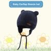 BAVST Baby Beanie Hat for Winter with Earfalp Cute Bear Kids Toddler Girls Boys Warm Knit Cap 0-2Years?Navy, S view 2