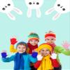 3 Pairs Kids Fingerless Mittens Convertible Flip Top Gloves Children Soft Knitted Gloves for Boys Girls (Rose, Red, Blue, Medium) view 2
