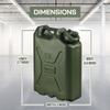 Scepter 3-Pack Portable Military Style Water Container for Camping & Outdoors, 5 Gallon, Green - Heavy-Duty Plastic Beverage and Hydration Dispenser for Outdoor Trip view 4