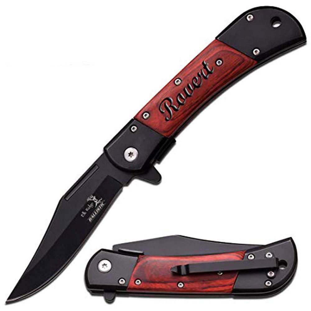 Elk Ridge Free Engraving - Quality Pocket Knife (ER-A009BW)