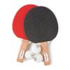 JOOLA Essentials Duel 2-Player Table Tennis Paddle Set with 2 Ping Pong Paddles & 3 Balls - Pips Out Hardbat Ping Pong Rackets Great for All Playing Levels & Ages - White Balls view 1