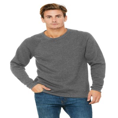 Bella Canvas Men's - Unisex Sponge Fleece Crewneck Sweatshirt - 3901 - Xs - X-Small Deep Heather