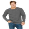 Bella Canvas Men's - Unisex Sponge Fleece Crewneck Sweatshirt - 3901 - Xs - X-Small Deep Heather view 1