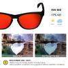BLAZERBUCK Polycarbonate Polarized Replacement Lenses for Oakley Frogskins OO9013| Frogskins Mix OO9428| Frogskins LX OO2043 - Fire Red AR Coated view 3