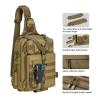 Piscifun 30L Fishing Tackle Backpack with Rod & Water Holder, Multi-Compartment Lightweight Large Tackle Sling Bag for Fishing Gear and Equipment, Gift for Men, Khaki view 2