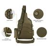 Piscifun 30L Fishing Tackle Backpack with Rod & Water Holder, Multi-Compartment Lightweight Large Tackle Sling Bag for Fishing Gear and Equipment, Gift for Men, Khaki view 3