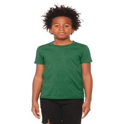 Youth Heather CVC Tee by BELLA + CANVAS