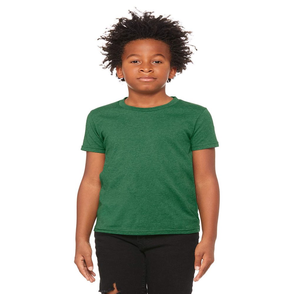 Youth Heather CVC Tee by BELLA + CANVAS