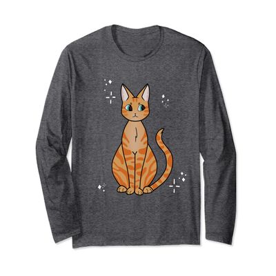 Caramel Kitty Long Sleeve Cat Shirt