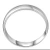 CROWNAL 1mm Thin White Tungsten Wedding Band Ring Men Women Matching Plain Dome Polished Comfort Fit Size 3 To 10 (1mm,4.5) view 2
