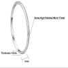 CROWNAL 1mm Thin White Tungsten Wedding Band Ring Men Women Matching Plain Dome Polished Comfort Fit Size 3 To 10 (1mm,4.5) view 3