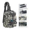 Piscifun Fishing Tackle Bag with Rod & Gear Holder, Lightweight Sling Tackle Storage Bag, Outdoor Shoulder Backpack for Hiking, Hunting, Camouflage view 2