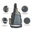 Piscifun Fishing Tackle Bag with Rod & Gear Holder, Lightweight Sling Tackle Storage Bag, Outdoor Shoulder Backpack for Hiking, Hunting, Camouflage view 3