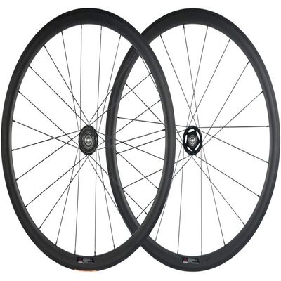 SunRise Bike 38/25mm Carbon Fixed Gear Bike Wheelset 700C Clincher Single Speed Wheel