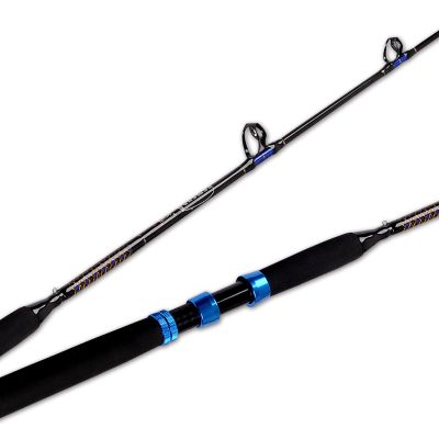 Fiblink 1-Piece Conventional Boat Rod Saltwater Offshore Graphite Spinning Fishing Rod(6 Feet, 30-50 lb/50-80 lb/80-120 lb) (30-50 Pound)