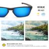 BLAZERBUCK Polycarbonate Polarized Replacement Lenses for Oakley Sliver OO9262 | Sliver Asian Fit | Sliver Folding OO9246 | Sliver Foldable OO9246 - Ice Blue AR Coated view 3