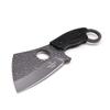 Snake Eye Tactical Heavy Duty Fixed Blade Cleaver Razor Style Hunting Knife w/Nylon Sheath (Grey) view 1
