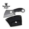 Snake Eye Tactical Heavy Duty Fixed Blade Cleaver Razor Style Hunting Knife w/Nylon Sheath (Grey) view 2