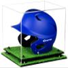 Acrylic Display Case for Baseball Batting Helmet Premium Baseball Display Case with Wall Mount and Polished Edges Durable Display Cases for Collectibles.Dim:12.25 L x 10 D x 10.5 H (A012-BR) view 1