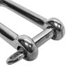 5/16" Boat Marine Stainless Steel Eye Screw Pin Chain Long D Shackle Sailing Rigging - Pack 5 view 3
