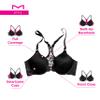 Maidenform Women's One Fab Fit Extra Coverage Lace T-Back Bra, Black, 42C view 4