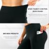 28"/30"/32"/34" Inseam Women's Bootcut Yoga Pants Long Bootleg High-Waisted Flare Pants with Pockets BlackFlare_28_Small Black view 4