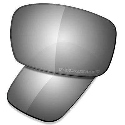 SAUCER Premium Replacement Lenses for Oakley Crankshaft OO9239-61mm Sunglasses High Definition - Chrome Metal Polarized