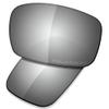 SAUCER Premium Replacement Lenses for Oakley Crankshaft OO9239-61mm Sunglasses High Definition - Chrome Metal Polarized view 1