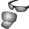 SAUCER Premium Replacement Lenses for Oakley Crankshaft OO9239-61mm Sunglasses High Definition - Chrome Metal Polarized view 2