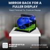 Acrylic Display Case for Baseball Batting Helmet Premium Baseball Display Case with Turf Base and Polished Edges Durable Display Cases for Collectibles .Dim: 12.25" L x 10" W x 10.5" H (A012-BR) view 2