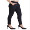 Bamans Black Dress Pants for Women Skinny High Waisted Work Business Office Tummy Control Trousers 29" Inseam Stretchy Formal Slacks view 1