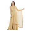 DUPATTA BAZAAR Woman's Embellished Gold Net Dupatta view 1