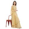 DUPATTA BAZAAR Woman's Embellished Gold Net Dupatta view 3