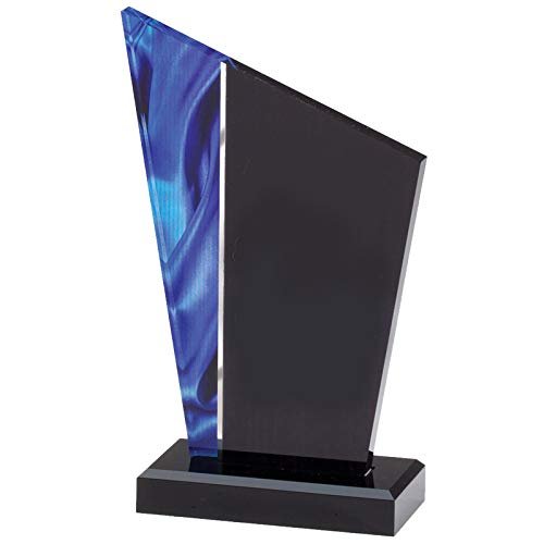 SHOP AWARDS AND GIFTS Deco Peak Acrylic Trophy Award Personalized, Customizable Engraved Work Business Corporate Prizes, 7-3/4 Inch